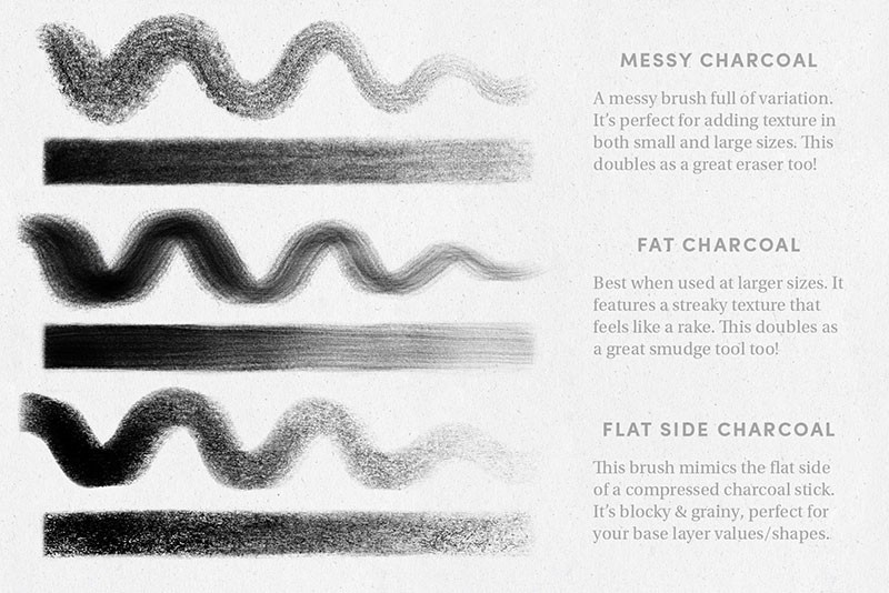Procreate数字绘画笔刷套装 笔刷资源 sucaiwan.com