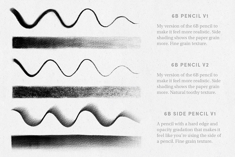 Procreate数字绘画笔刷套装 笔刷资源 sucaiwan.com