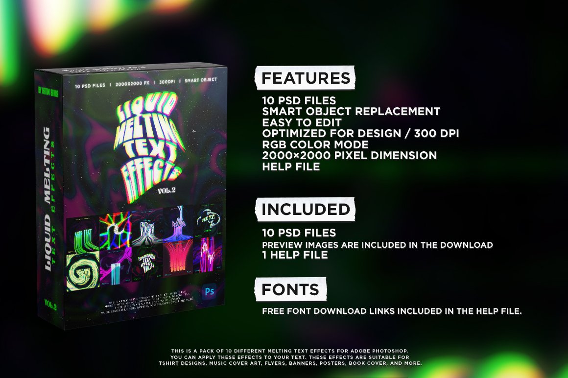 新潮复古酸性液体艺术音乐海报封面融化文字效果PSD模板 Vol.2 样机素材 第2张-素材湾丨精选海外优质设计素材资源 新潮复古酸性液体艺术音乐海报封面融化文字效果PSD模板 Vol.2 样机素材 sucaiwan.com