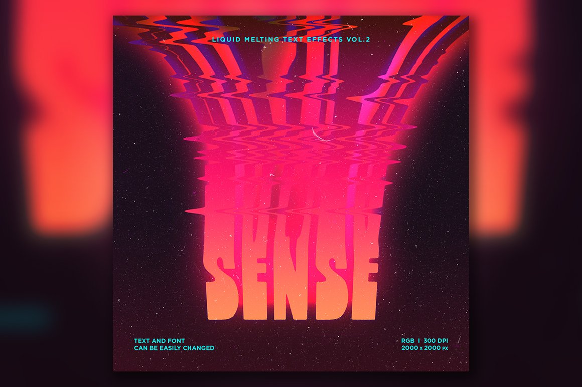 新潮复古酸性液体艺术音乐海报封面融化文字效果PSD模板 Vol.2 样机素材 第5张-素材湾丨精选海外优质设计素材资源 新潮复古酸性液体艺术音乐海报封面融化文字效果PSD模板 Vol.2 样机素材 sucaiwan.com