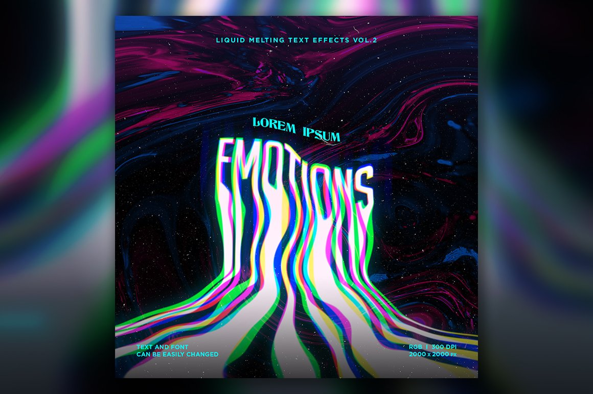 新潮复古酸性液体艺术音乐海报封面融化文字效果PSD模板 Vol.2 样机素材 第11张-素材湾丨精选海外优质设计素材资源 新潮复古酸性液体艺术音乐海报封面融化文字效果PSD模板 Vol.2 样机素材 sucaiwan.com