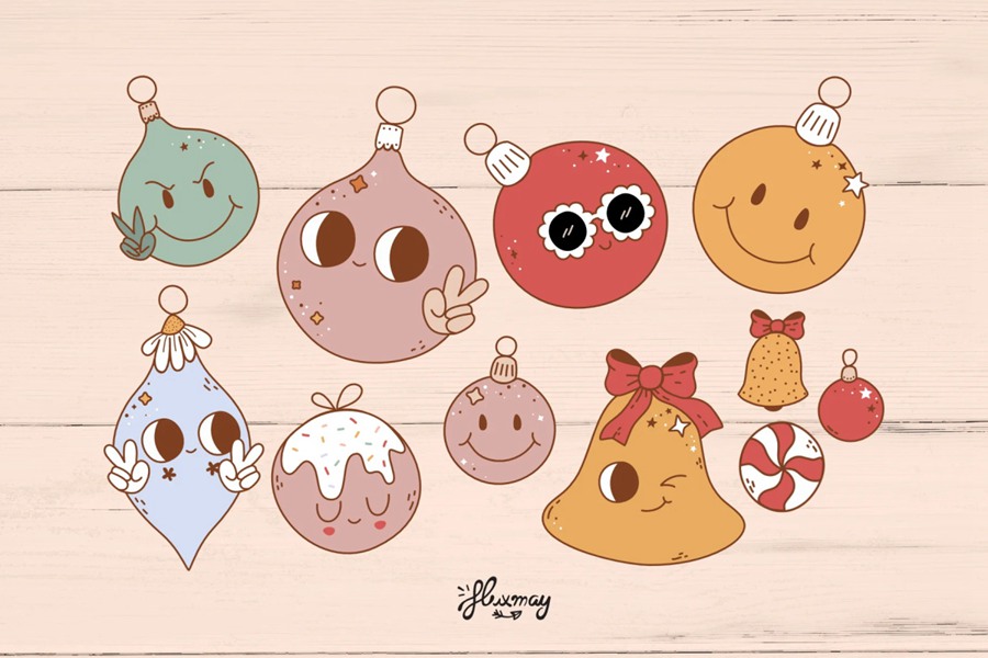 12套90年代怀旧圣诞节复古图案套装素材 图片素材 第3张-素材湾丨精选海外优质设计素材资源 12套90年代怀旧圣诞节复古图案套装素材 图片素材 sucaiwan.com