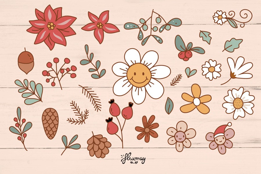 12套90年代怀旧圣诞节复古图案套装素材 图片素材 第10张-素材湾丨精选海外优质设计素材资源 12套90年代怀旧圣诞节复古图案套装素材 图片素材 sucaiwan.com