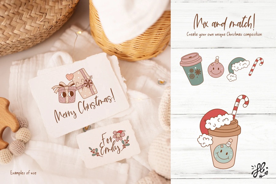 12套90年代怀旧圣诞节复古图案套装素材 图片素材 第13张-素材湾丨精选海外优质设计素材资源 12套90年代怀旧圣诞节复古图案套装素材 图片素材 sucaiwan.com