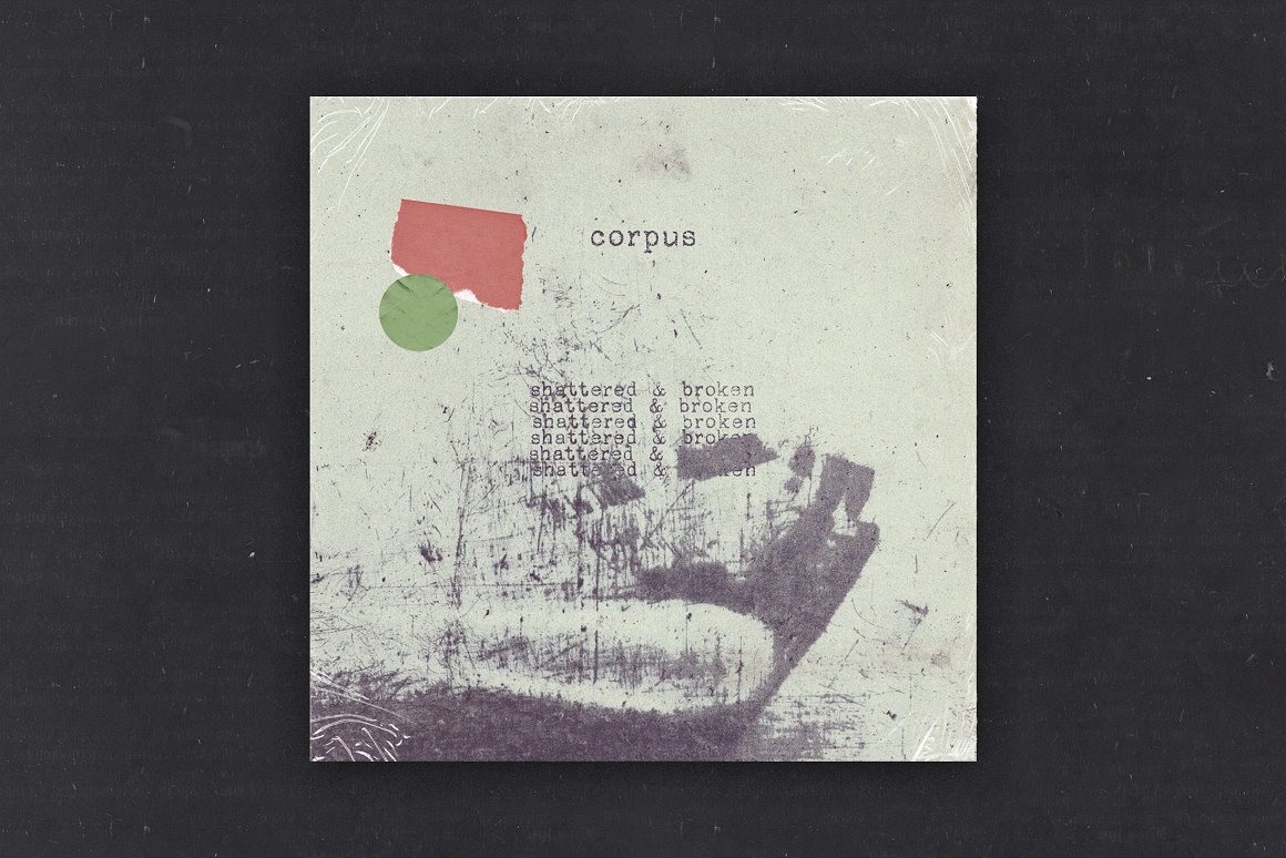 复古做旧喷墨手写打字机效果品牌Logo标题衬线英文字体素材 Corpus Typewriter Font . sucaiwan.com