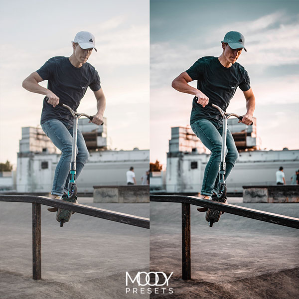 滑板骑行户外运动暗黑酷炫风vlog手机端LR预设 Moodypresets – Automotive Travel Presets 插件预设 sucaiwan.com