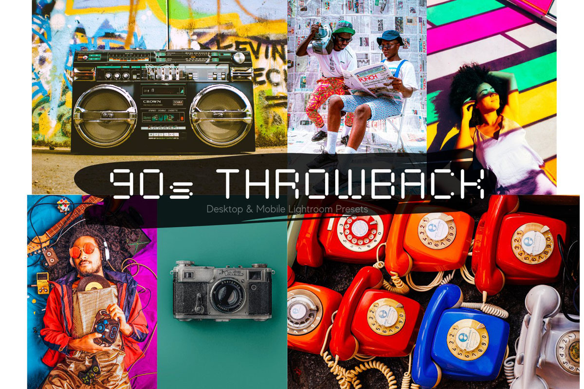 10款90年代复古风格LIGHTROOM预设 插件预设 sucaiwan.com