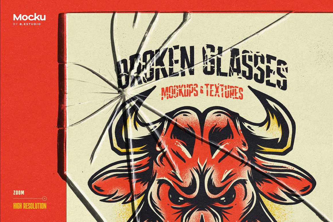 高质量透明碎玻璃模型PNG纹理图形样机素材 样机素材 sucaiwan.com