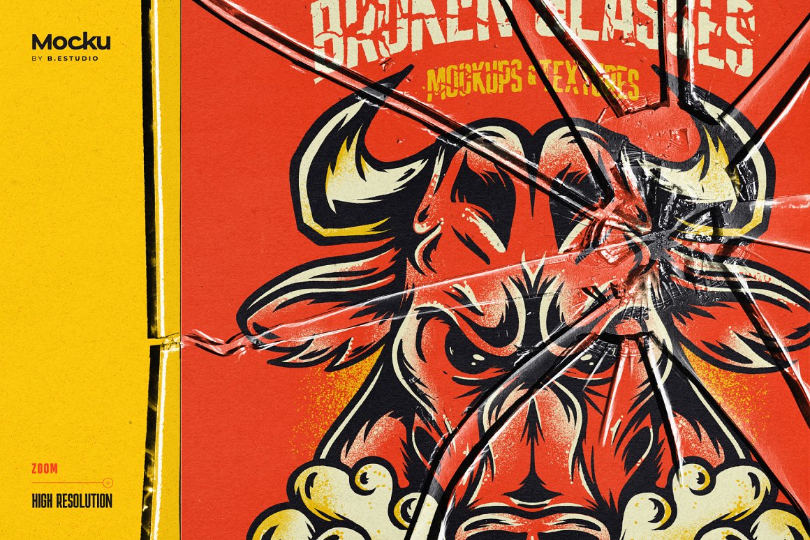 高质量透明碎玻璃模型PNG纹理图形样机素材 样机素材 sucaiwan.com