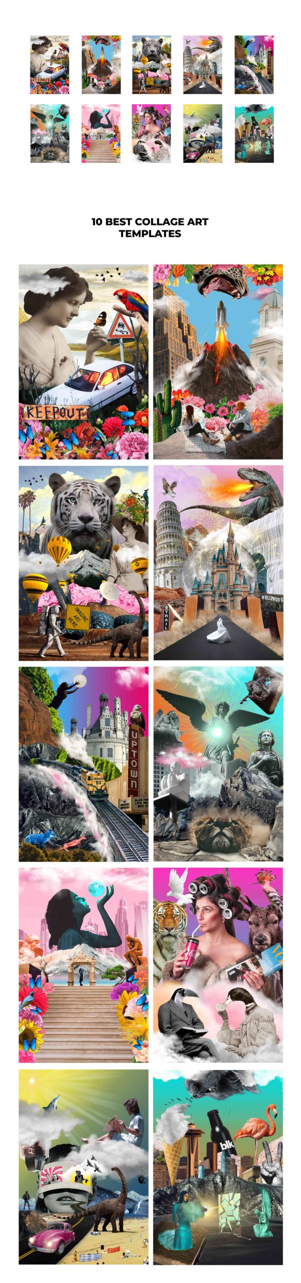 1775+ Mega Collage Creator Bundle 1775多款复古怀旧人物风景建筑动物老照片解构拼贴png免抠图片素材 图片素材 sucaiwan.com