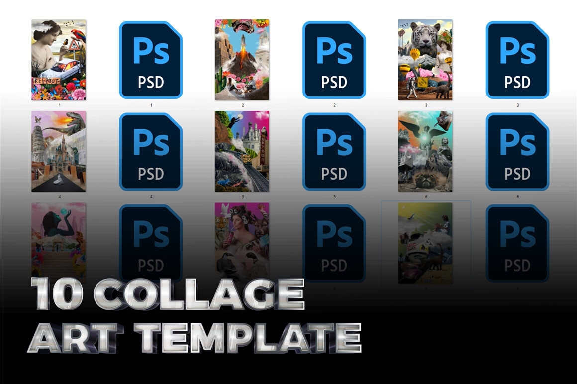 1775+ Mega Collage Creator Bundle 1775多款复古怀旧人物风景建筑动物老照片解构拼贴png免抠图片素材 图片素材 sucaiwan.com