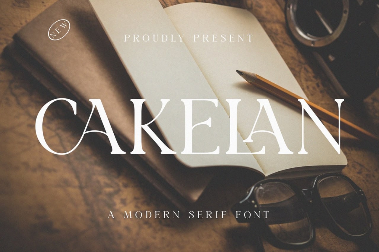 Cakelan现代英文衬线字体 设计素材 sucaiwan.com