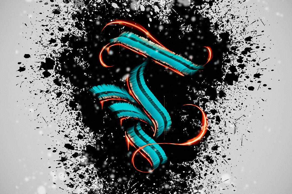 Procreate哥特式书法板写笔刷 笔刷资源 sucaiwan.com