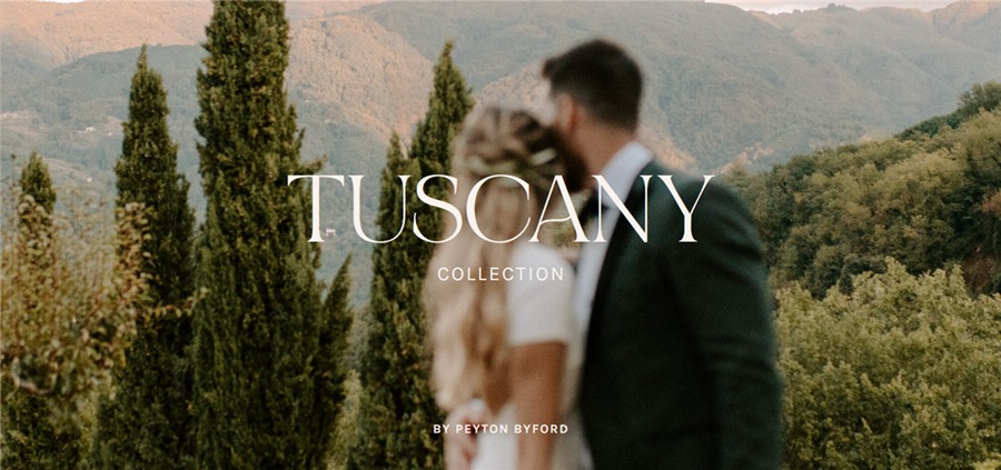 神秘温暖情绪色彩人像婚礼旅拍摄影LR调色预设 Peyton Byford - Tuscany collection 插件预设 sucaiwan.com
