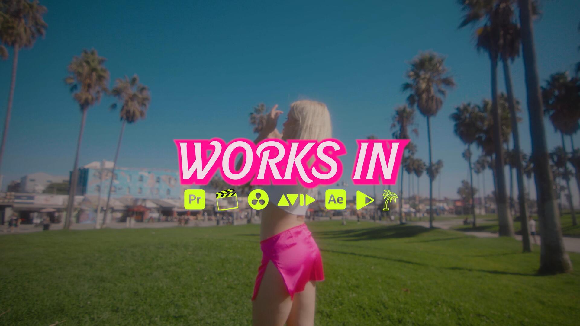 《Barbie》芭比粉电影鲜艳色彩风格LUT调色预设 BARBIE LOOKS – Tropic Colour 插件预设 sucaiwan.com