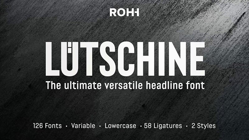 Lütschine高端定制无衬线英文字体完整版 设计素材 sucaiwan.com