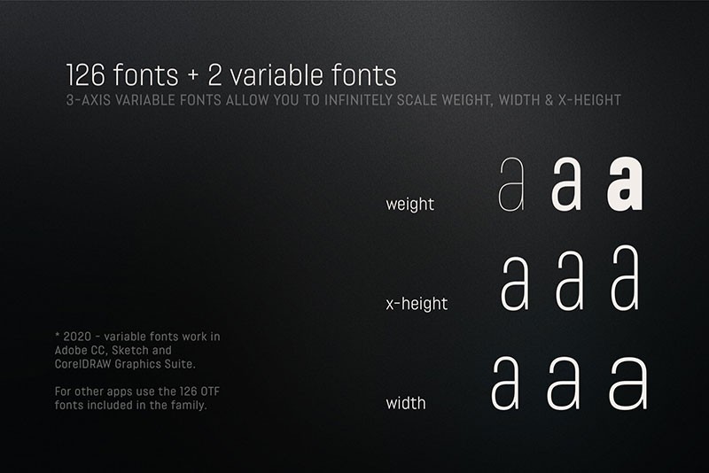 Lütschine高端定制无衬线英文字体完整版 设计素材 sucaiwan.com