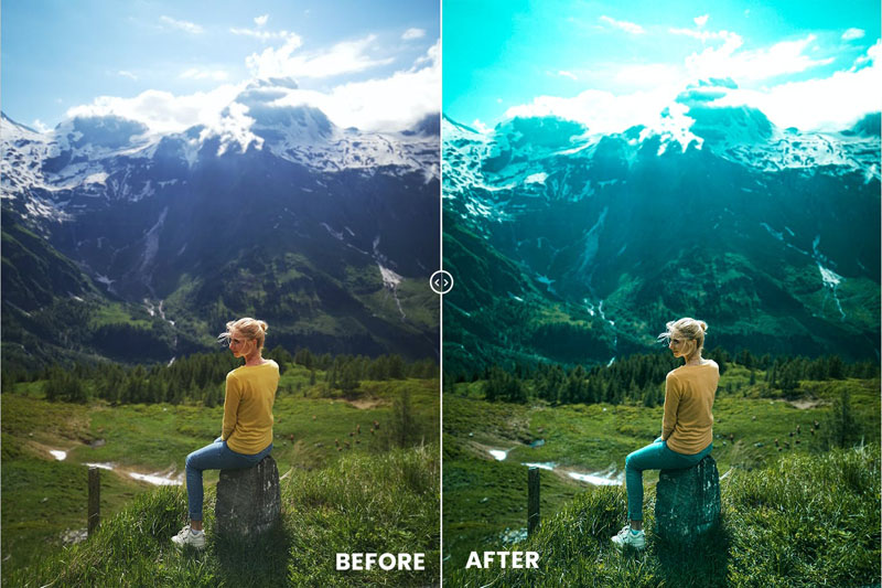 旅游旅行风景蓝色色调PS动作和Lightrom预设 插件预设 第4张-素材湾丨精选海外优质设计素材资源 旅游旅行风景蓝色色调PS动作和Lightrom预设 插件预设 sucaiwan.com