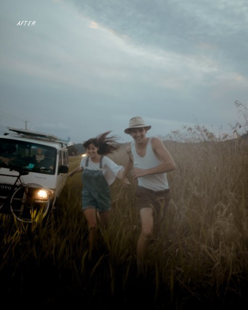 阴暗黄昏灰色电影风摄影照片后期调色LR预设 Elle May – Mic and Eli – For Low Light Presets . sucaiwan.com