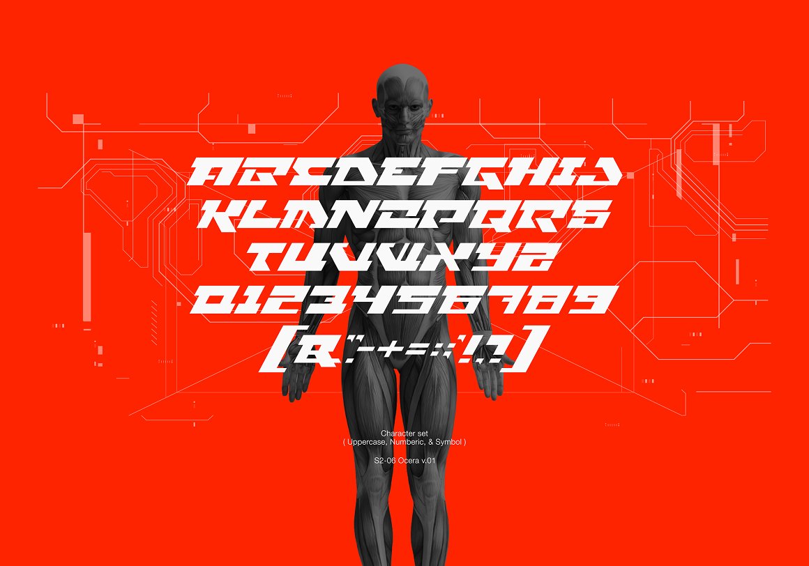 酸性未来机能赛博朋克科技感英文字体 OCERRA 设计素材 第1张-素材湾丨精选海外优质设计素材资源 酸性未来机能赛博朋克科技感英文字体 OCERRA 设计素材 sucaiwan.com