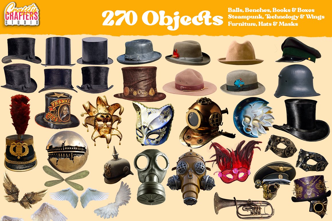 2837个复古手工剪裁拼贴艺术定格杂志人物植物动物背景PNG素材包 Craftsy Crafters Vintage Collage Kit 2837+ Elements 图片素材 第5张-素材湾丨精选海外优质设计素材资源 2837个复古手工剪裁拼贴艺术定格杂志人物植物动物背景PNG素材包 Craftsy Crafters Vintage Collage Kit 2837+ Elements 图片素材 sucaiwan.com