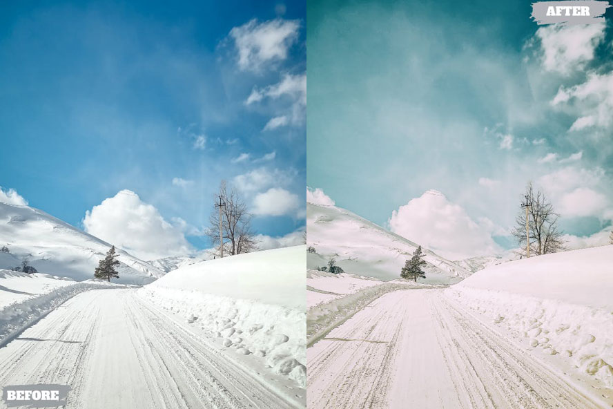 冬季摄影电影色调XMP/DNG移动Lightroom预设 插件预设 sucaiwan.com