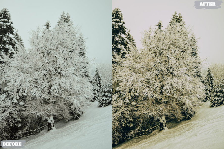 冬季摄影电影色调XMP/DNG移动Lightroom预设 插件预设 sucaiwan.com