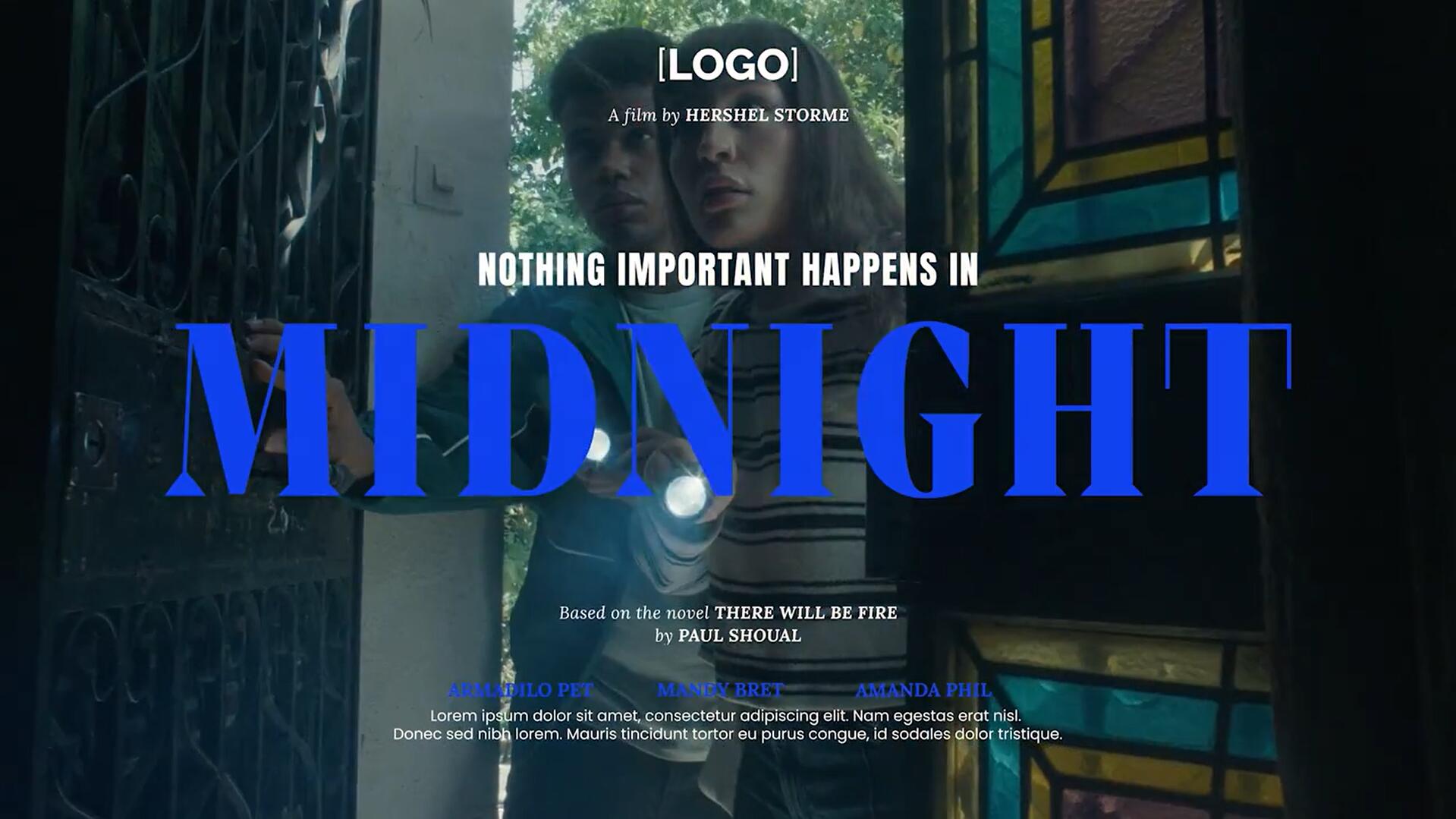 AE模板：6款情绪美学电影视频海报封面文本标题排版模板包 . sucaiwan.com