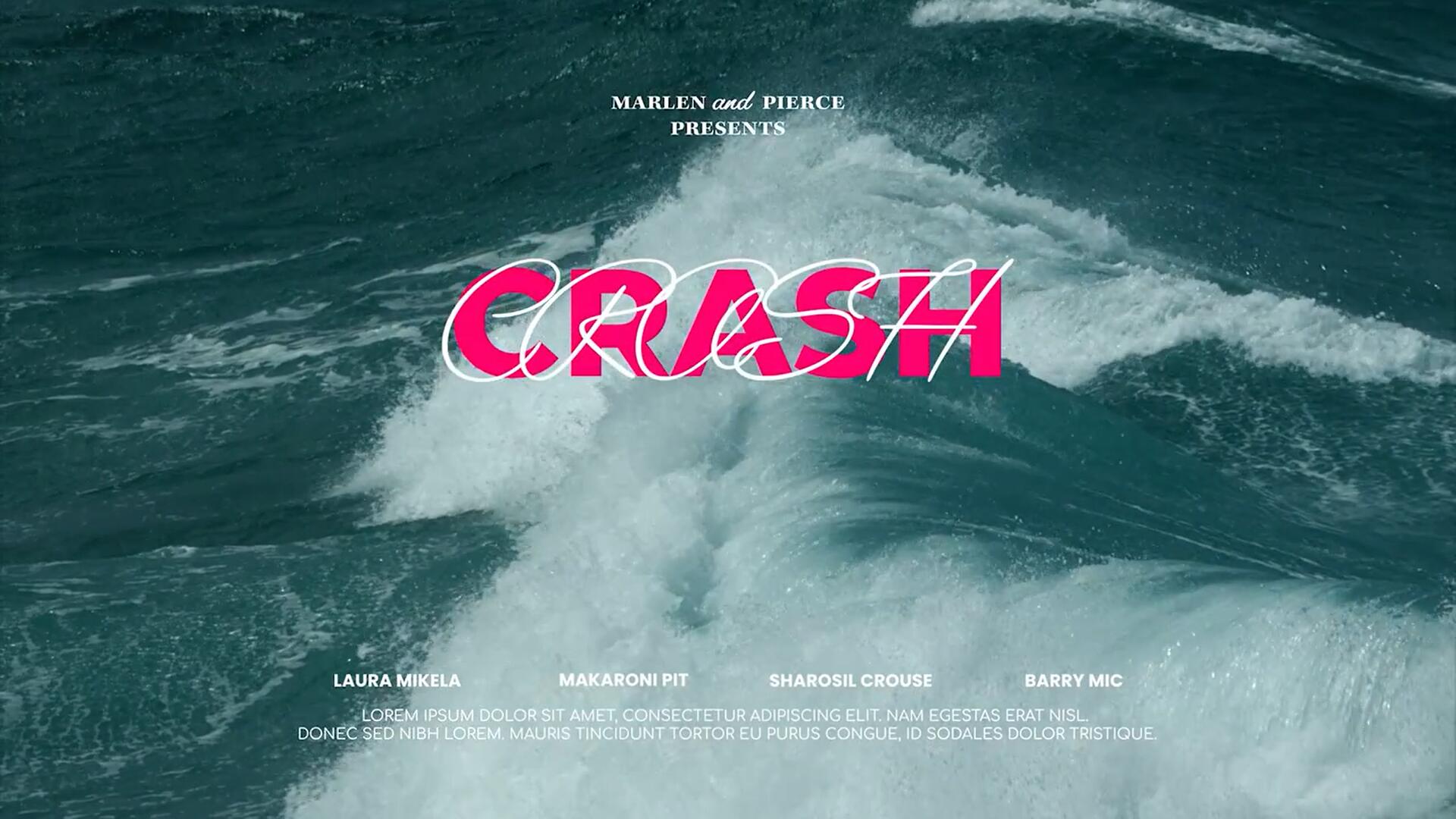 AE模板：6款情绪美学电影视频海报封面文本标题排版模板包 . sucaiwan.com