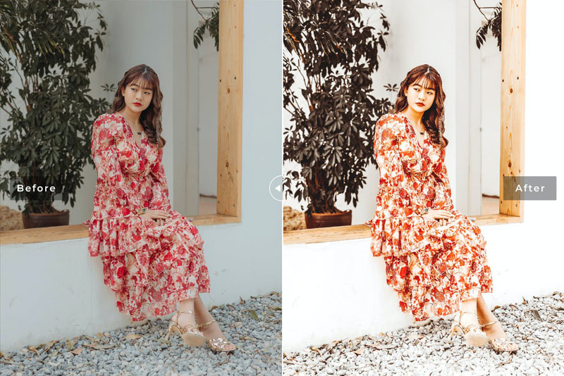 10种琥珀色金色主题摄影lr预设PS动作 插件预设 sucaiwan.com