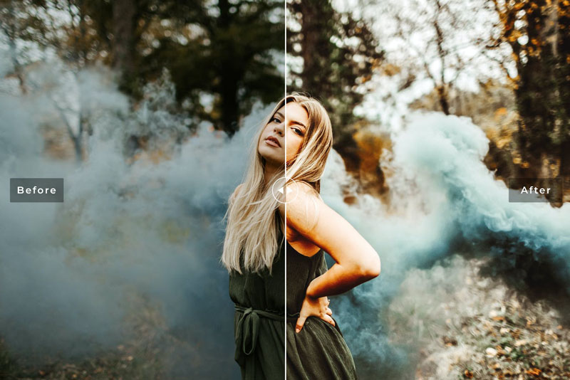 10种琥珀色金色主题摄影lr预设PS动作 插件预设 sucaiwan.com