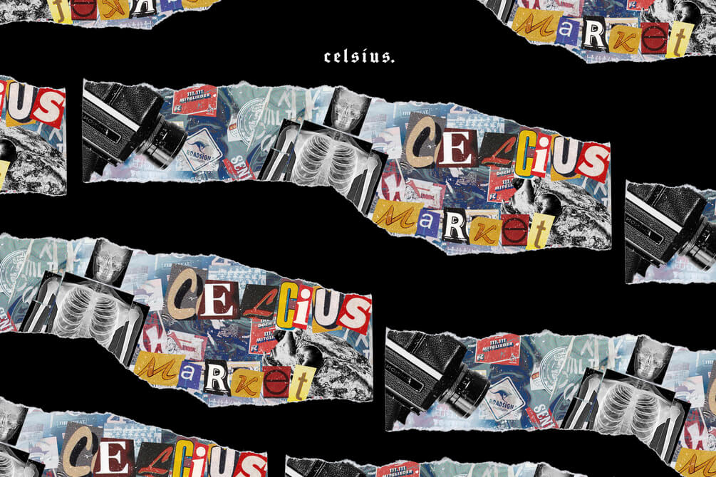 5款复古手工报纸剪纸磨损风格PSD样机 样机素材 sucaiwan.com