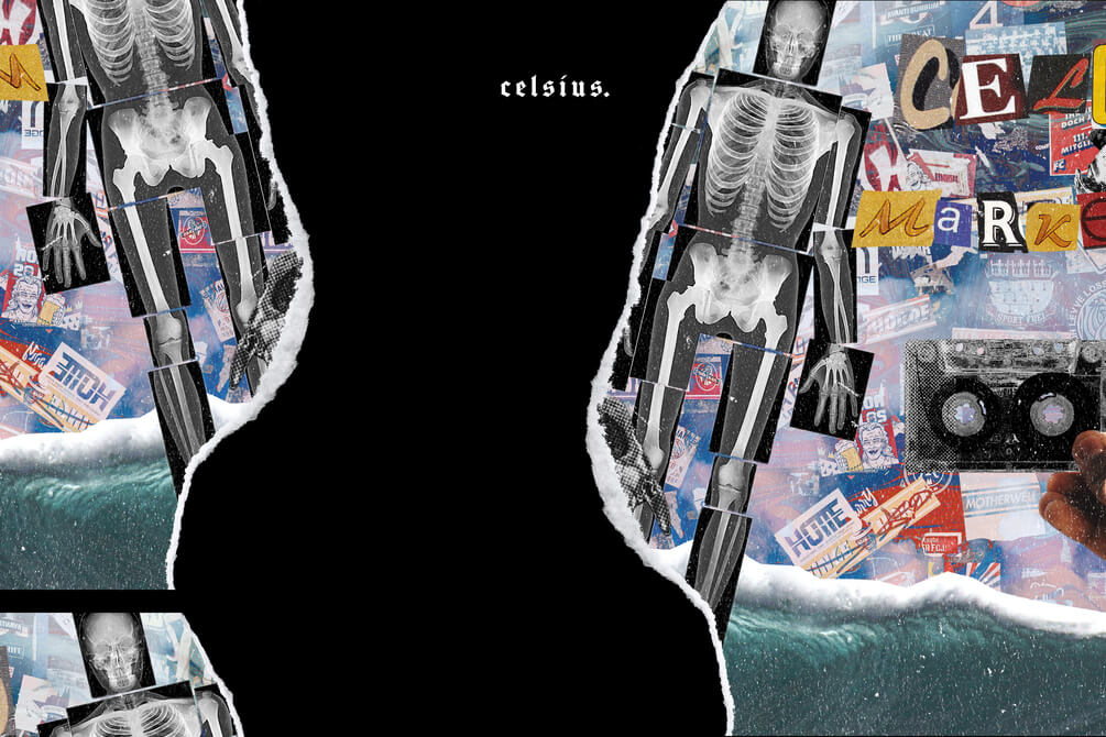 5款复古手工报纸剪纸磨损风格PSD样机 样机素材 sucaiwan.com