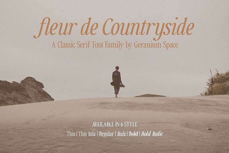 Countryside现代衬线英文字体完整版 设计素材 sucaiwan.com
