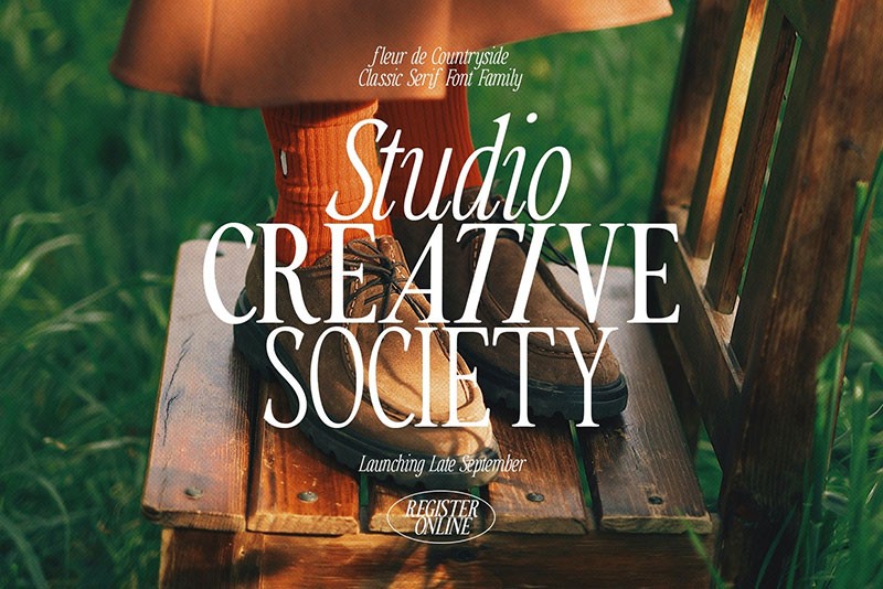 Countryside现代衬线英文字体完整版 设计素材 sucaiwan.com