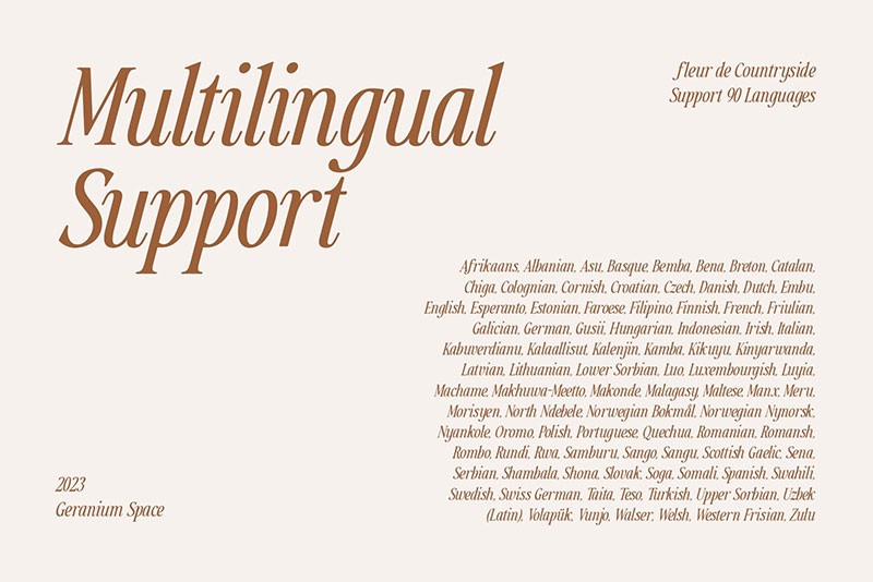 Countryside现代衬线英文字体完整版 设计素材 sucaiwan.com