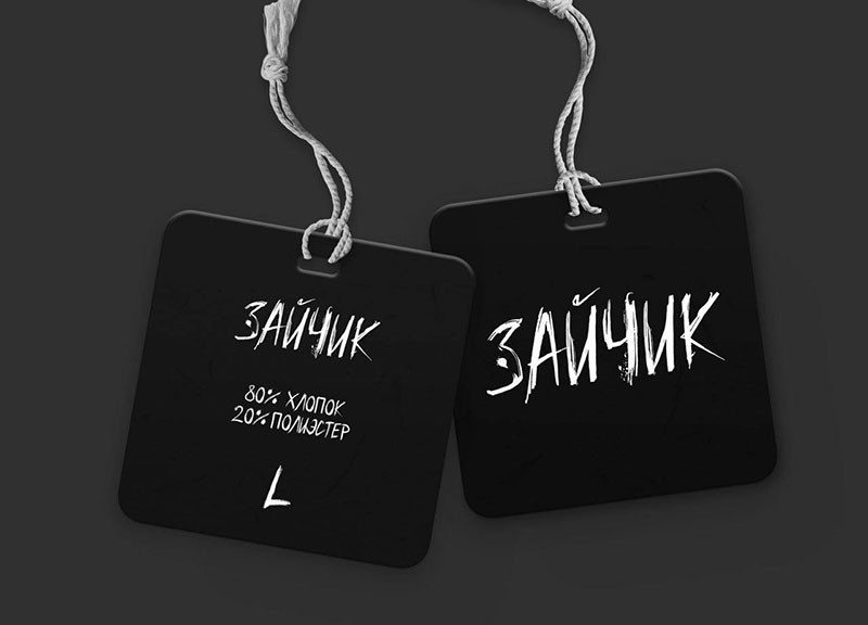 Zaychik恐怖英文笔刷字体 设计素材 sucaiwan.com