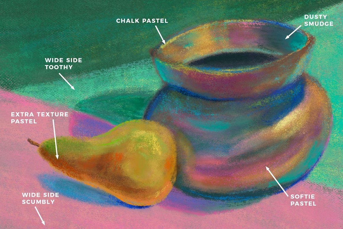 18个粉彩绘画Procreate笔刷 笔刷资源 第2张-素材湾丨精选海外优质设计素材资源 18个粉彩绘画Procreate笔刷 笔刷资源 sucaiwan.com