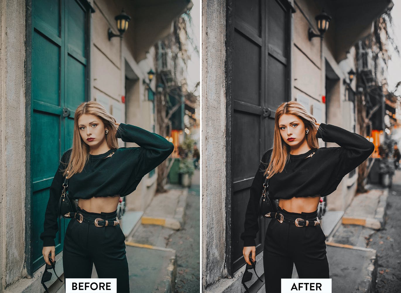 10款豪华黑色冷色调Lightroom 预设 插件预设 sucaiwan.com
