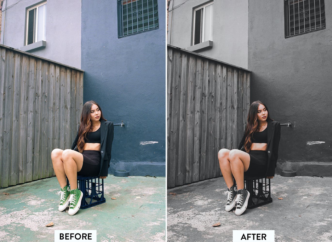 10款豪华黑色冷色调Lightroom 预设 插件预设 sucaiwan.com