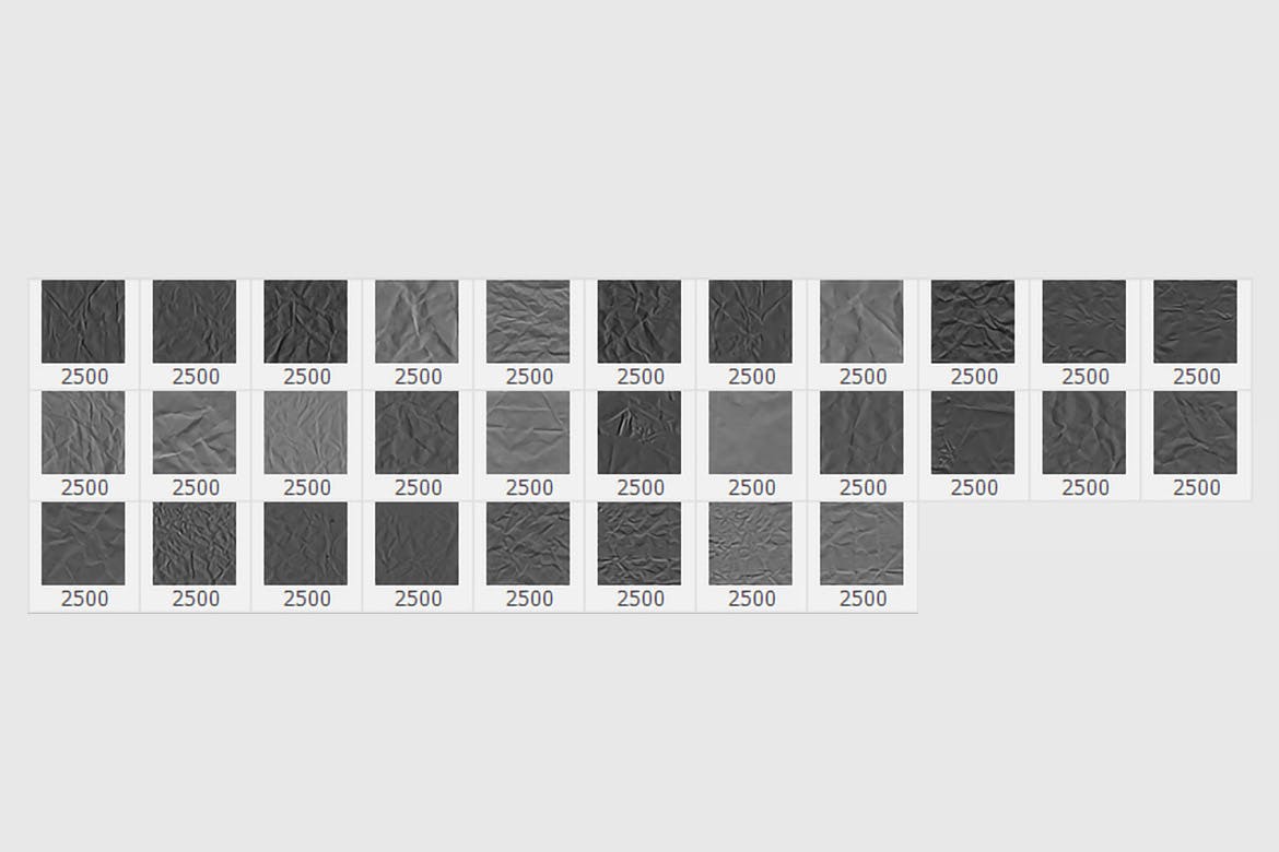 30个皱巴巴的纸纹理 Photoshop笔刷 笔刷资源 sucaiwan.com
