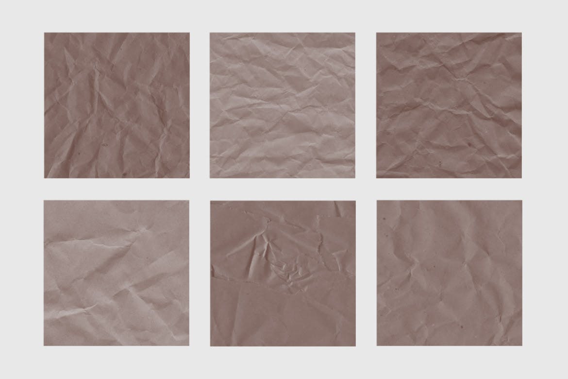 30个皱巴巴的纸纹理 Photoshop笔刷 笔刷资源 sucaiwan.com