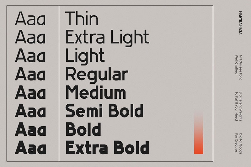 MN Grissee无衬线英文字体完整版 设计素材 sucaiwan.com
