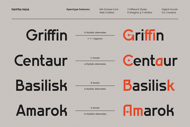 MN Grissee无衬线英文字体完整版 设计素材 sucaiwan.com
