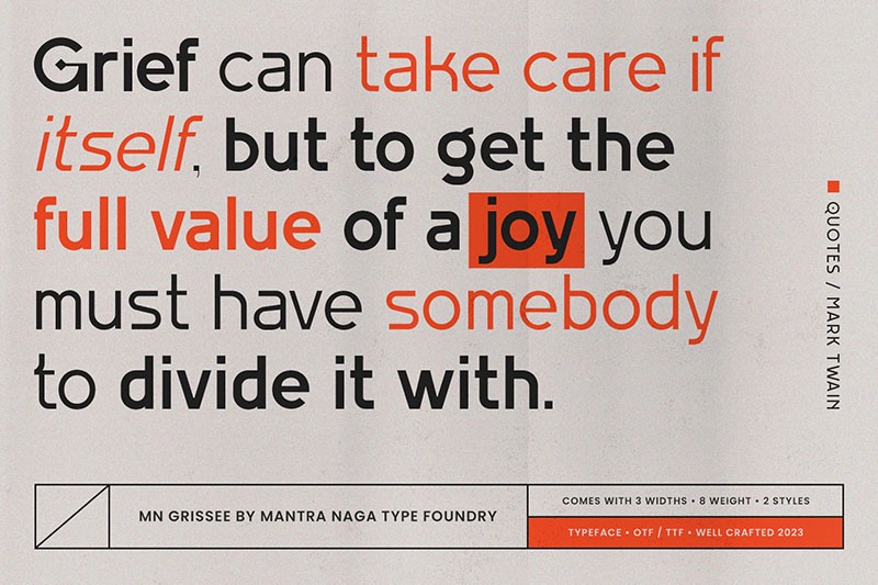 MN Grissee无衬线英文字体完整版 设计素材 sucaiwan.com