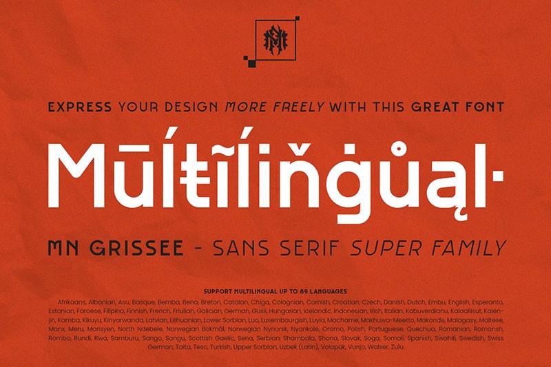 MN Grissee无衬线英文字体完整版 设计素材 sucaiwan.com