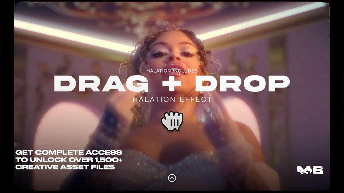 FCPX插件：MoonBear – HALATION 复古梦幻电影胶片光晕镜头画面发光效果插件 插件预设 sucaiwan.com