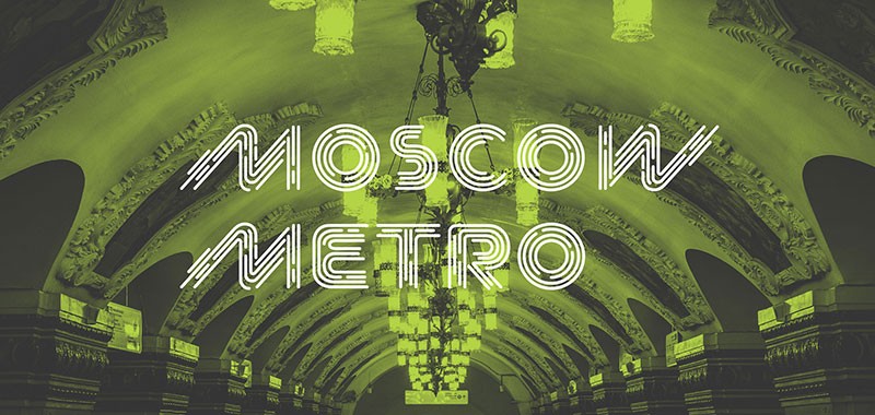 Moscow Metro动感线条英文字体，免费可商用 设计素材 sucaiwan.com