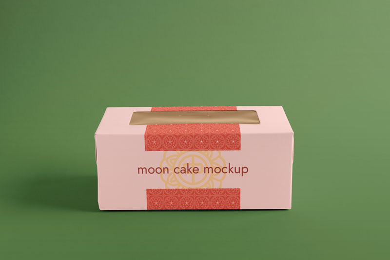 28款中秋节月饼礼盒包装印花vi提案效果智能贴图样机psd素材 样机素材 sucaiwan.com