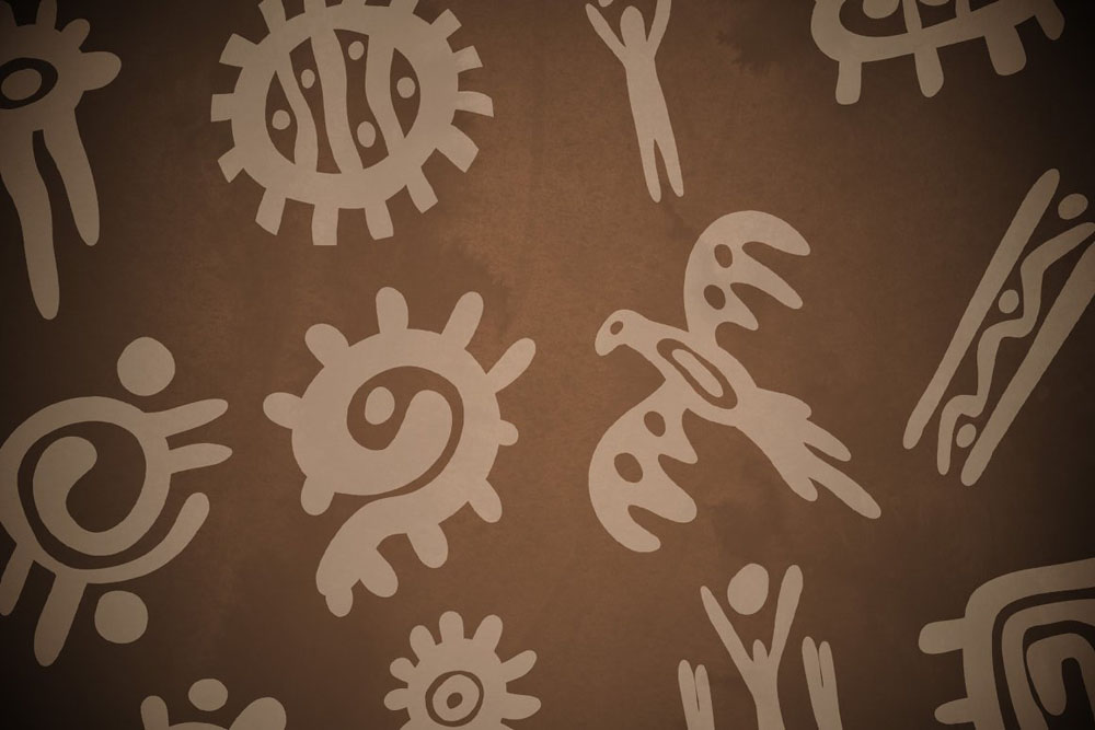 45款原始古代符号图案photoshop笔刷 笔刷资源 sucaiwan.com